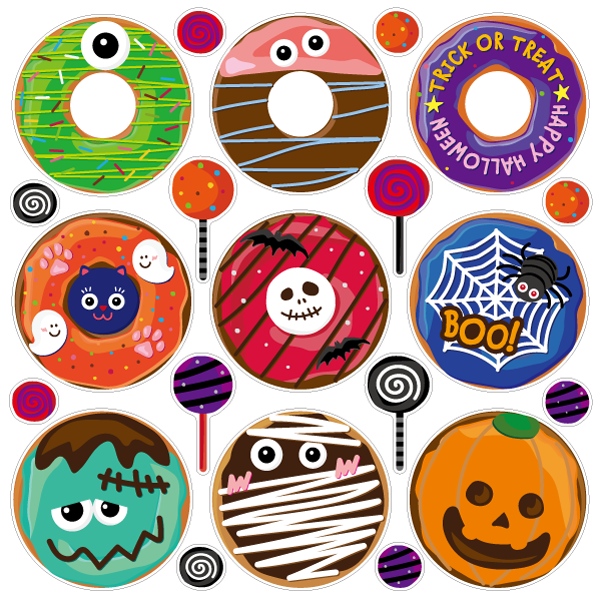 【壁】ハロウィンドーナツ