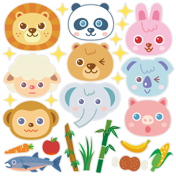 【壁】動物絵あわせ