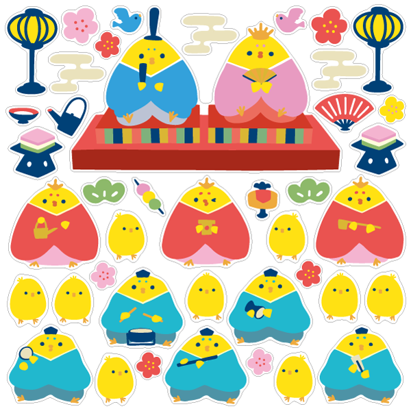 【壁】ヒナひな祭り