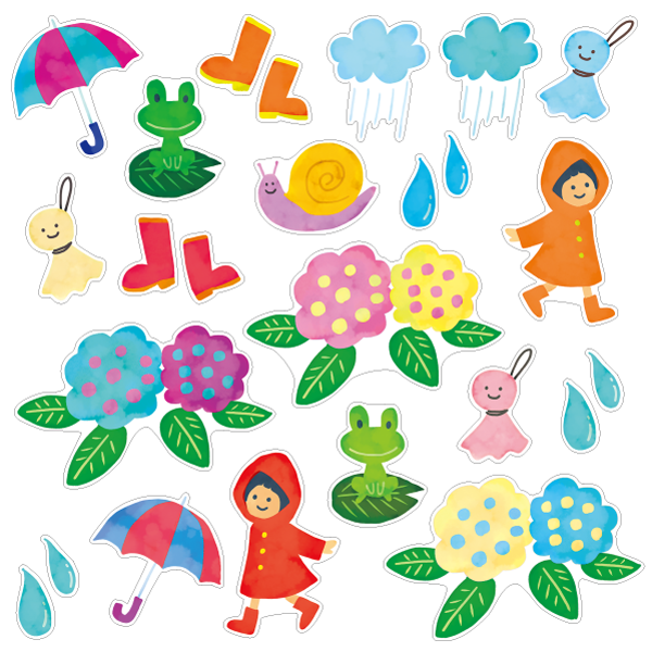 【壁】季節の水彩 梅雨