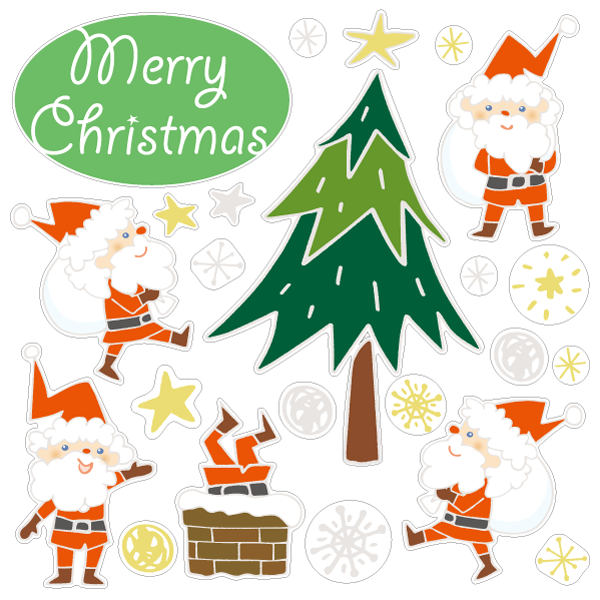 【壁】かわいいサンタさんA