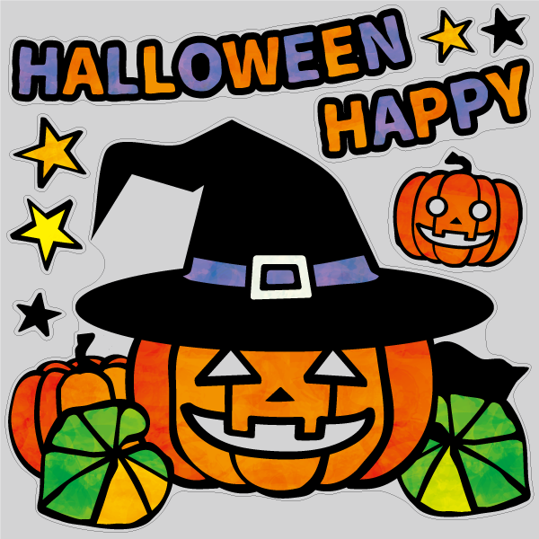 【BP】切り絵調ハロウィンパンプキンAの写真