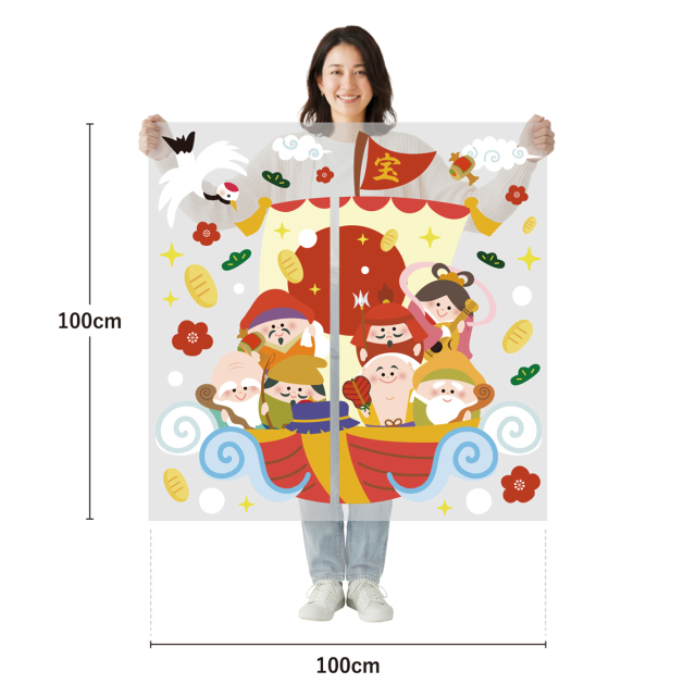 サイズ：幅100cm×高さ100cm／素材：PET