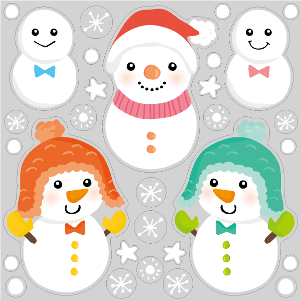 【BP】雪だるまファミリーBIG Cの写真