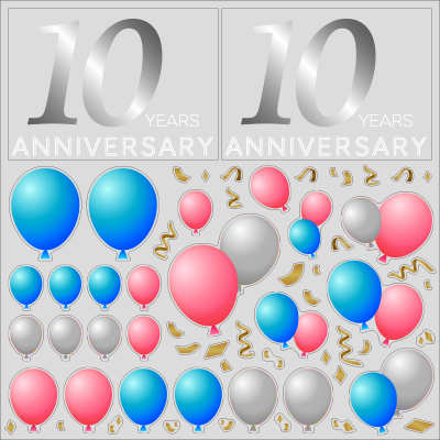 【VP】Anniversary バルーンの写真