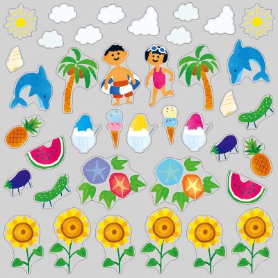 【VP】季節の水彩シリーズ8月の写真