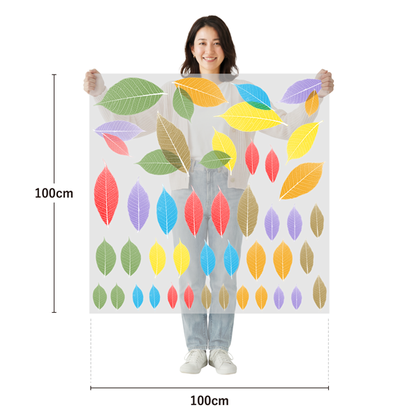 サイズ：幅100cm×高さ100cm／素材：PET