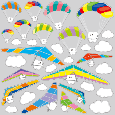 歯の旅立ちハングライダーの写真画像