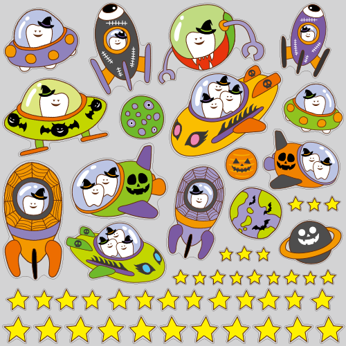 【VP】歯の旅立ち宇宙船　ハロウィンの写真