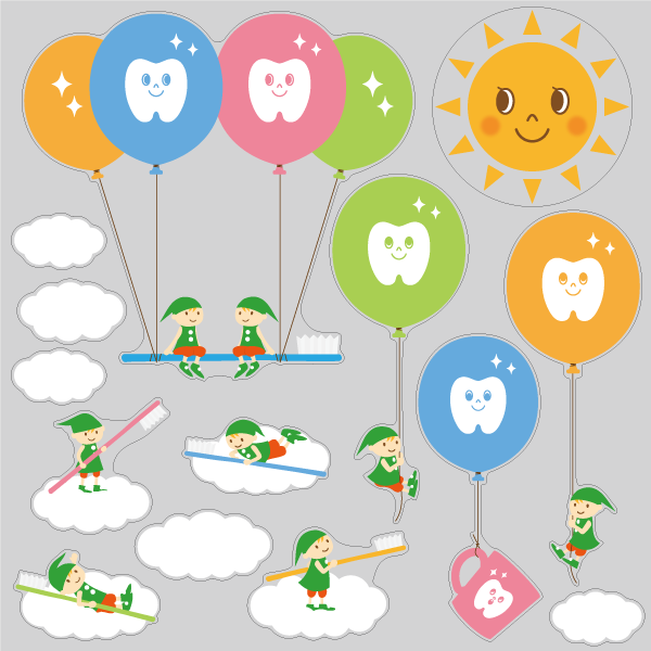 【VP】小人のハミガキ 風船