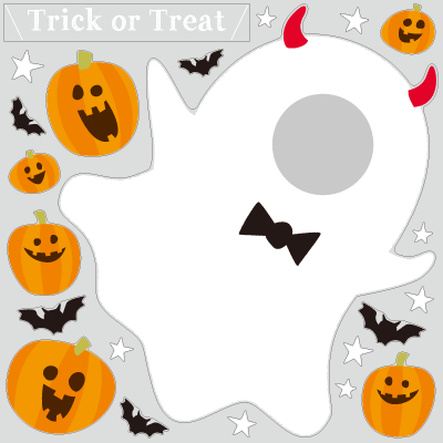 顔出しデコラ おばけ