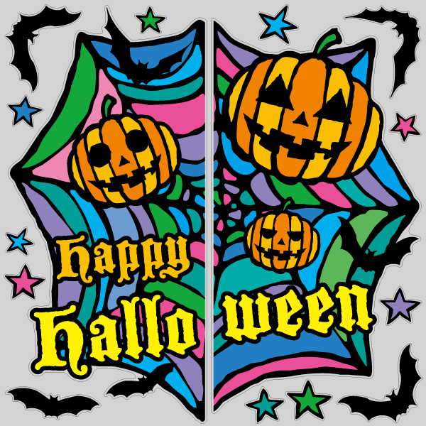 【VP】分割ハロウィンステンドグラス風