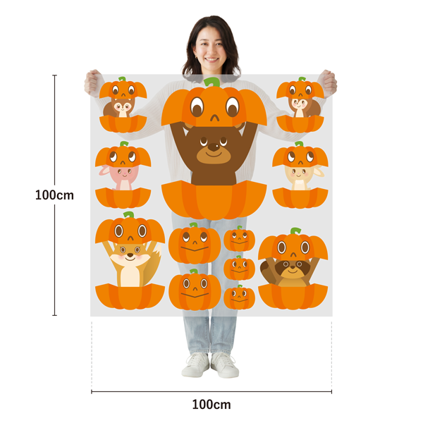サイズ：幅100cm×高さ100cm／素材：PET