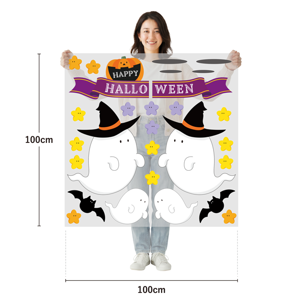サイズ：幅100cm×高さ100cm／素材：PET