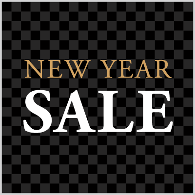 NEW　YEAR　SALE格子　黒