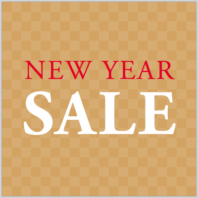 NEW　YEAR　SALE格子　金