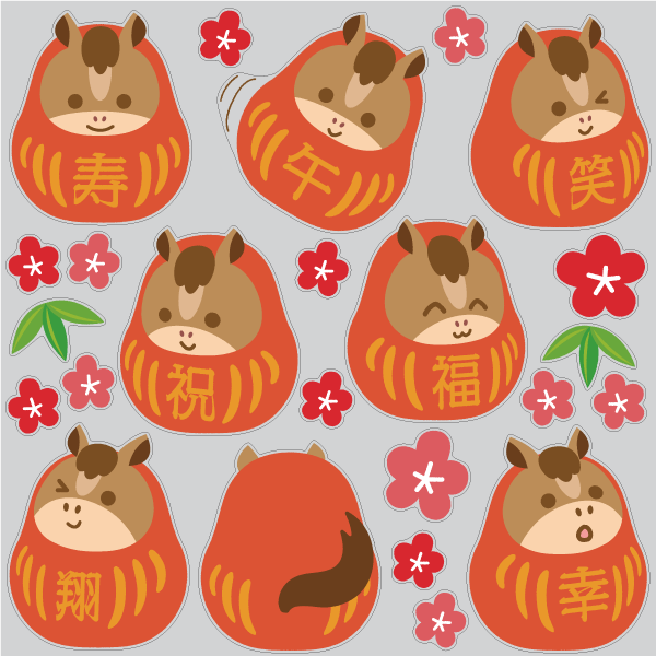 【VP】福だるま＜午年＞