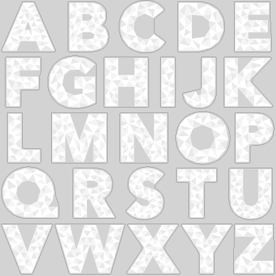 【VP】アルファベット ジオメトリック風B