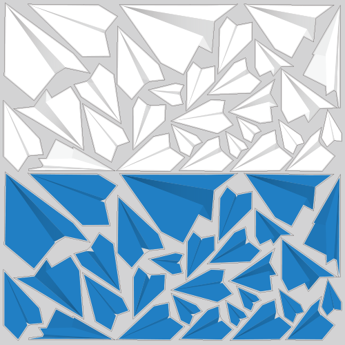 【VP】紙飛行機左向きの写真