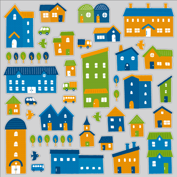 【VP】レンガの街の写真