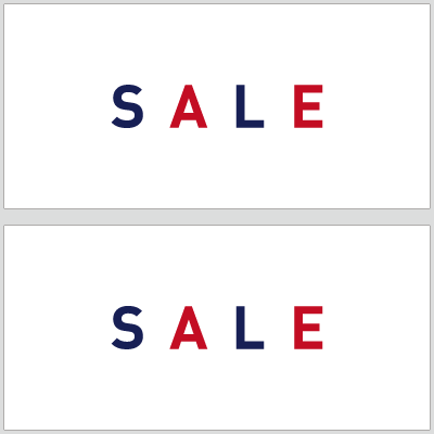 SALE スクエアシンプル　青赤