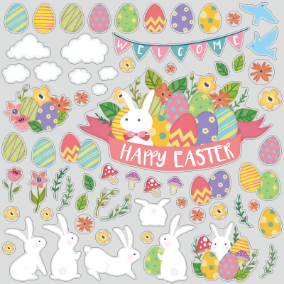 イースターのウィンドウシール