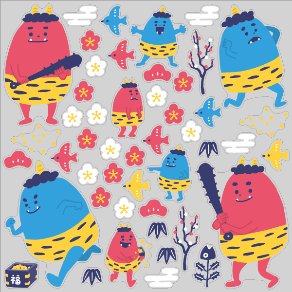 【VP】赤オニ青オニと豆まき