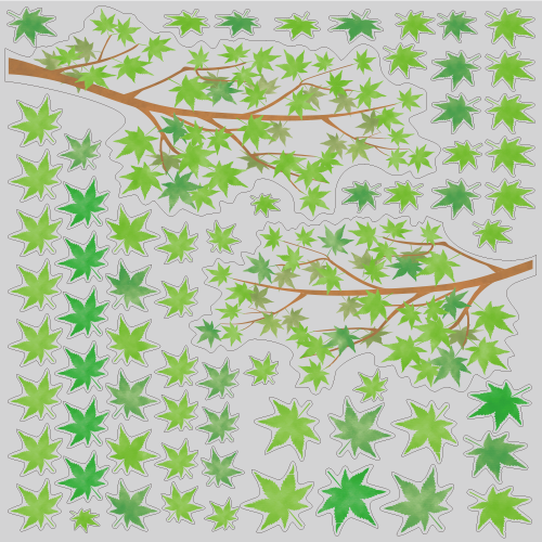 【VP】緑もみじの写真