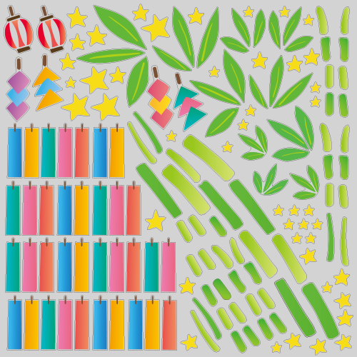 【VP】七夕・笹と短冊の写真