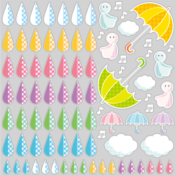 ﻿【VP】雨と傘とてるてる坊主♪Aの写真