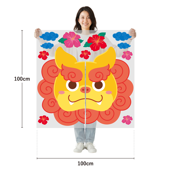 サイズ：幅100cm×高さ100cm／素材：PET