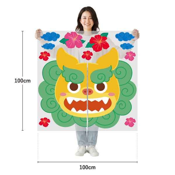 サイズ：幅100cm×高さ100cm／素材：PET