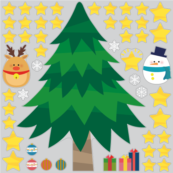 【VP】ワイワイクリスマスツリーの写真