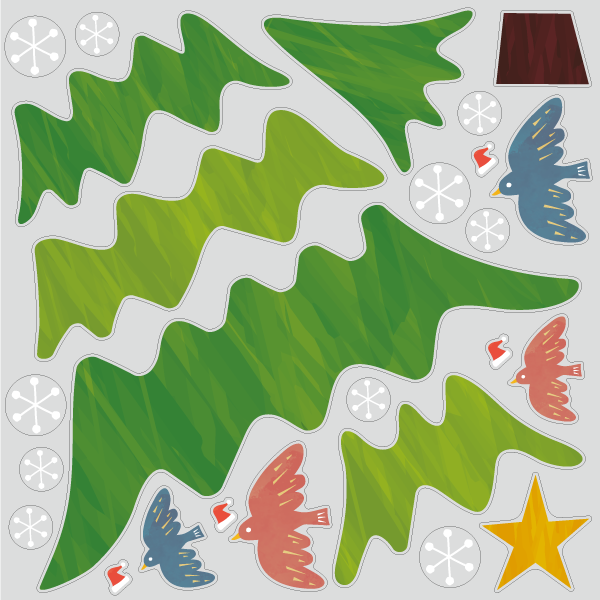 【VP】森のクリスマスツリーの写真