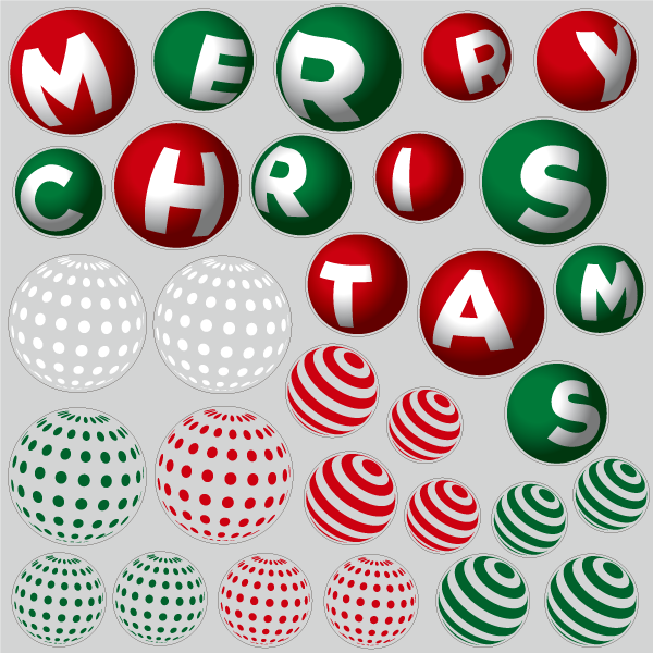 【VP】クリスマス 3Dボールの写真