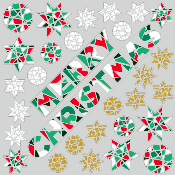 【VP】クリスマス スノー＆スターの写真
