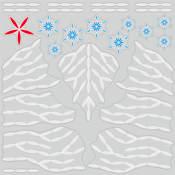 【VP】ラインアートツリー