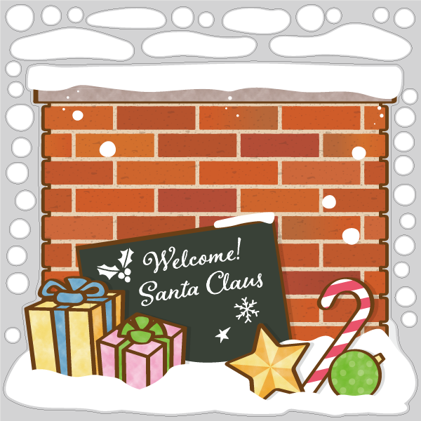 【VP】顔出し煙突  Welcome! サンタクロース