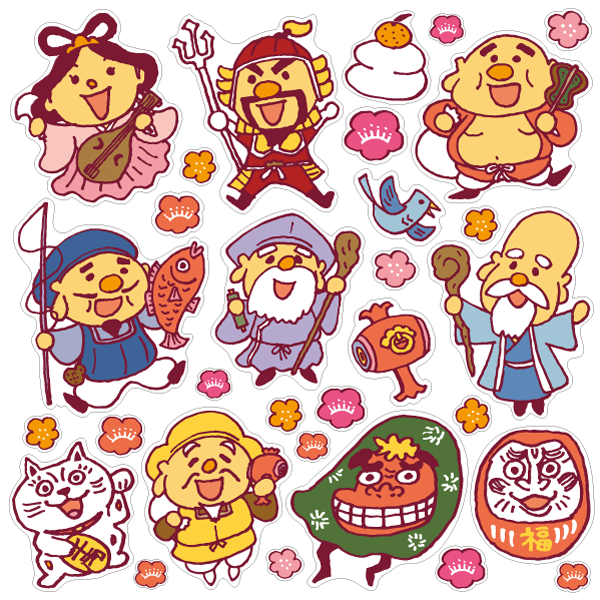 壁】七福神大集合！