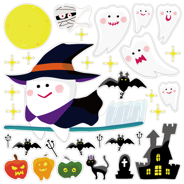【壁】デンタルハロウィン
