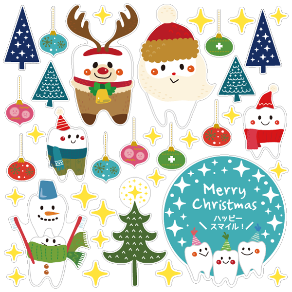 【壁】ハッピースマイルクリスマス