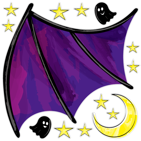 【壁】フォトスポット コウモリ左