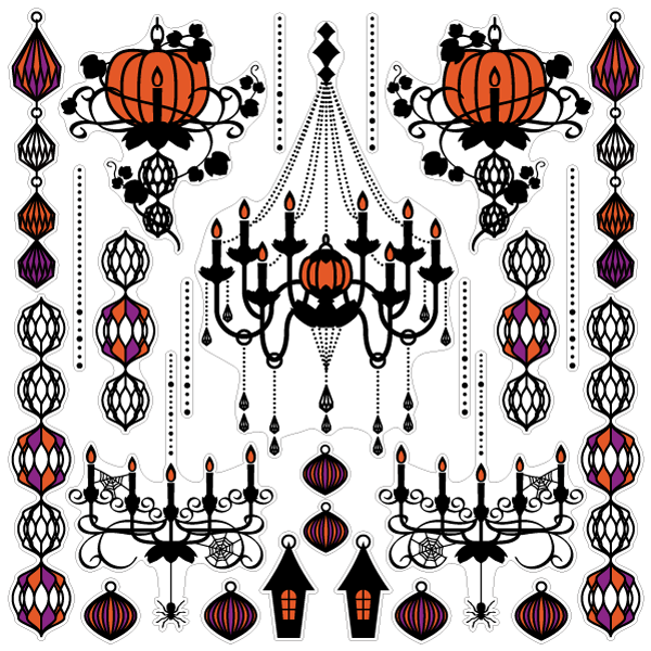 【壁】ハロウィンシャンデリア