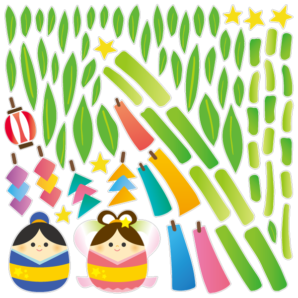 【壁】たまごの七夕