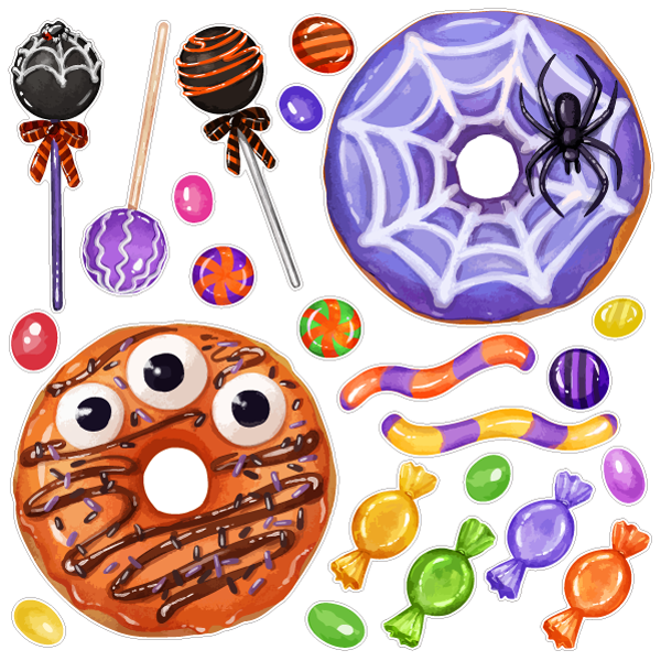 【壁】ハロウィンドーナツ