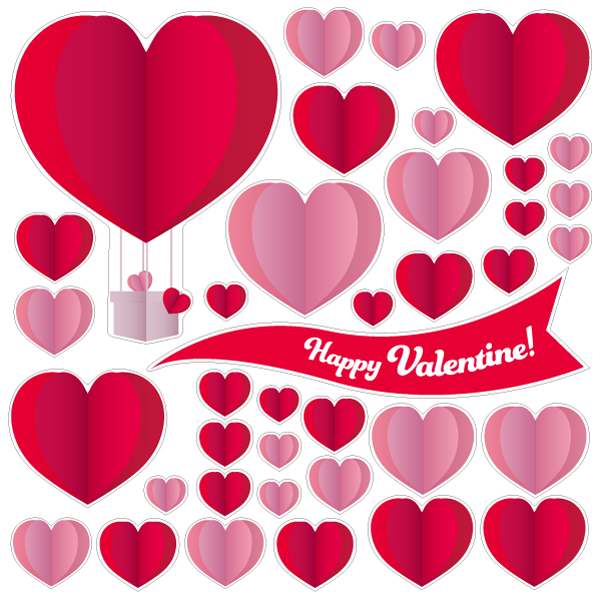 【壁】クラフト調ハート