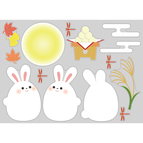 【PP】うさぎたまごのお月見の写真