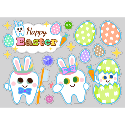 【PP】toothくんとtoothちゃんのハッピーイースターの写真