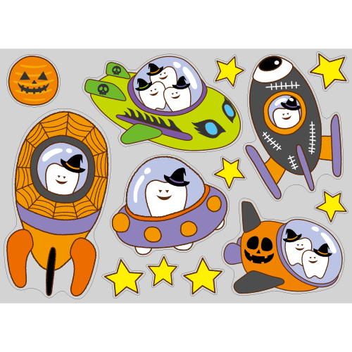 【PP】歯の旅立ち宇宙船 ハロウィン ミニAの写真