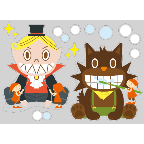 【PP】小人のハミガキ ちびモンスター ミニAの写真